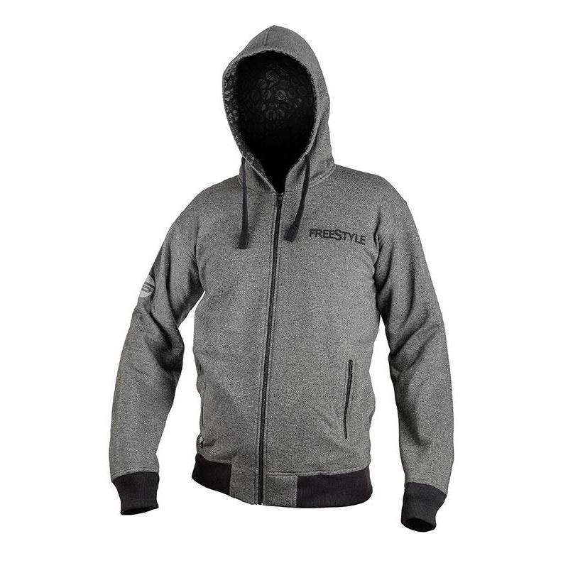 Sweat Homme Freestyle Hoodie – GRIS/NOIR · Gris-Noir · XXL