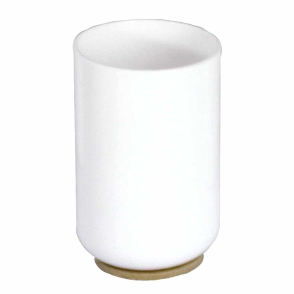 Douceur d'Intérieur Gobelet brosse à dents smart 10cm blanc