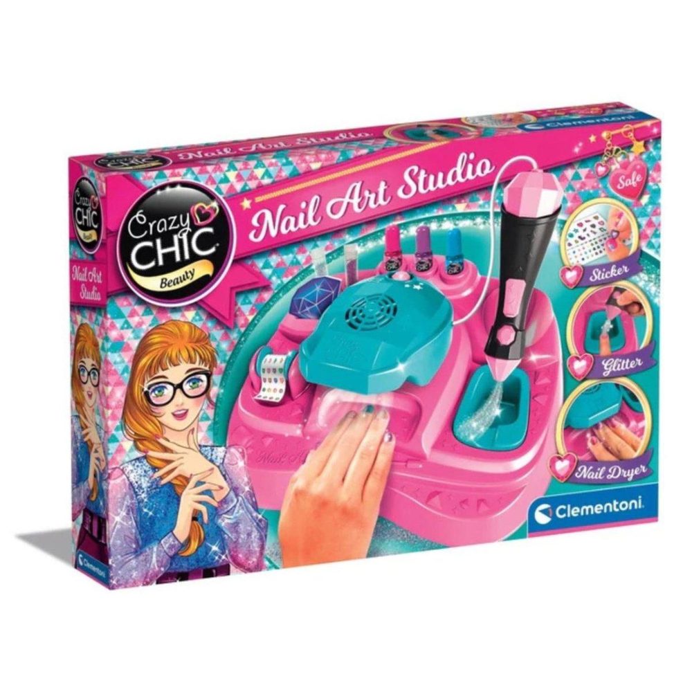 CLEMENTONI Coffret manucure 18768 crazy chic - studio à ongles