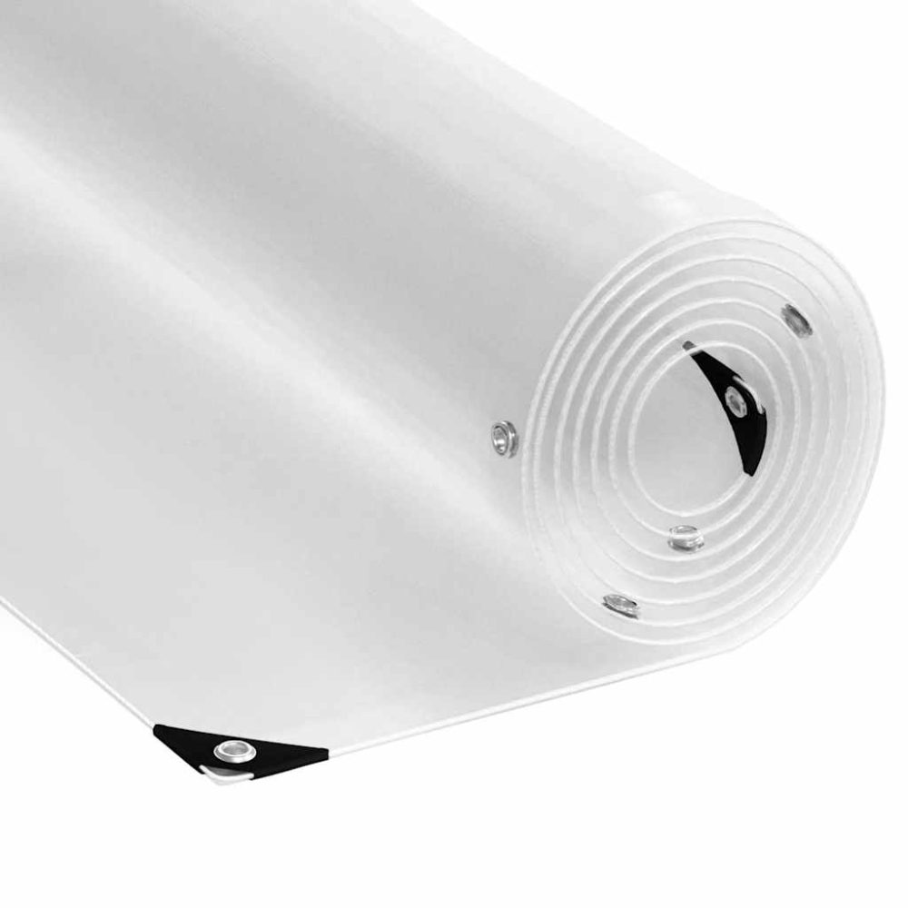vidaXL Bâche transparente avec œillets 5x5 m PVC