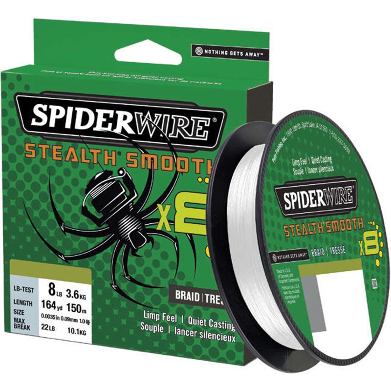 Spiderwire Stealth Smooth 8 | Tresse – Translucide · 150M · Translucide · 5/100 · 5.4 · 150