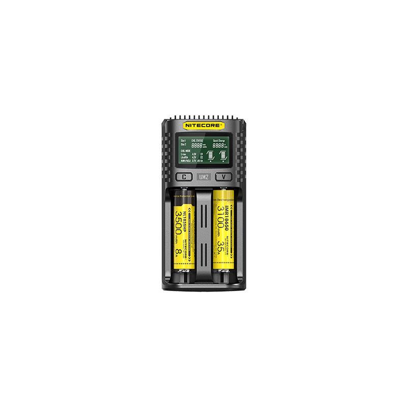 Chargeur Nitecore USB – 2 Piles · 152 X 73 X 40