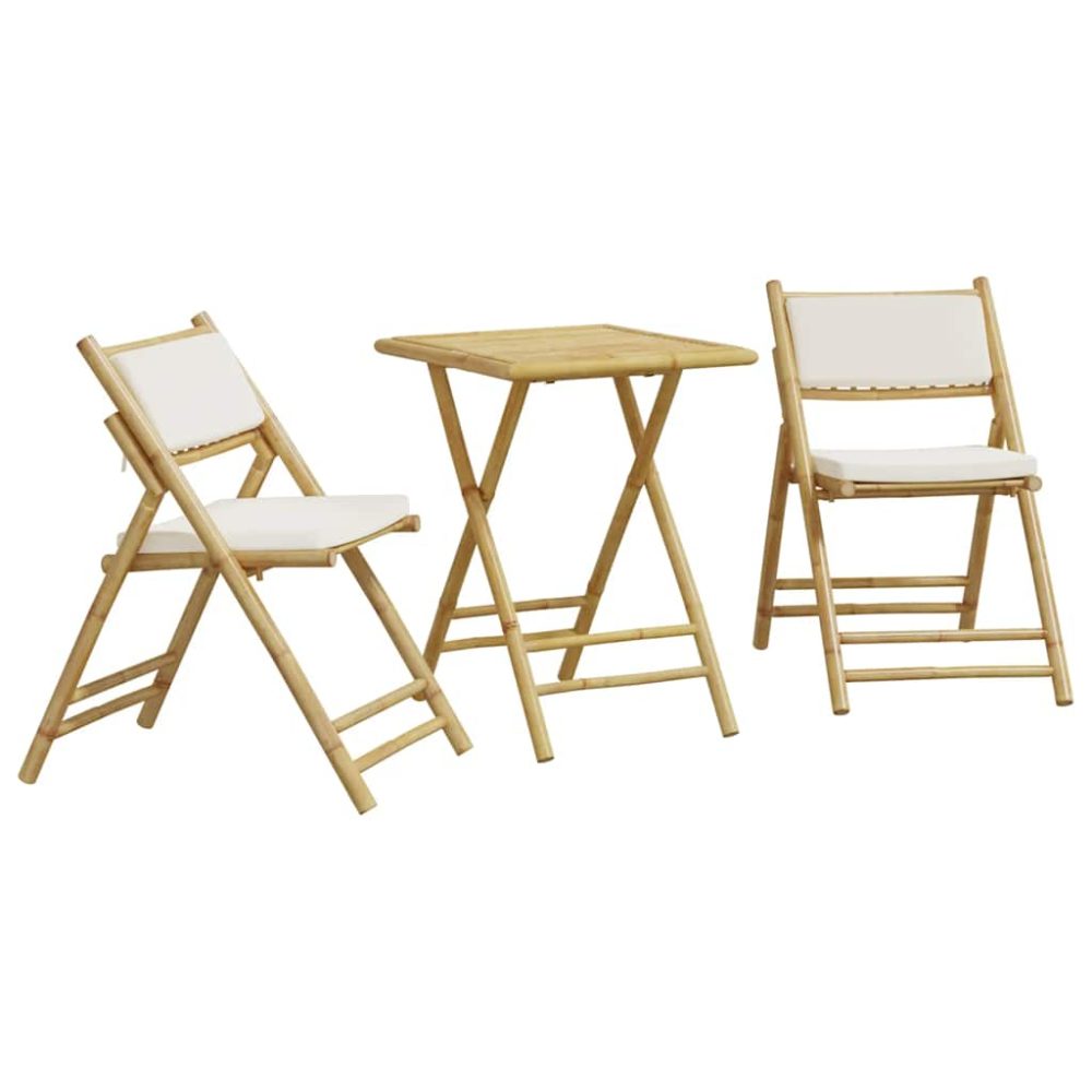 VidaXL 3208933 ensemble de meubles de jardin Crème, Blanc
