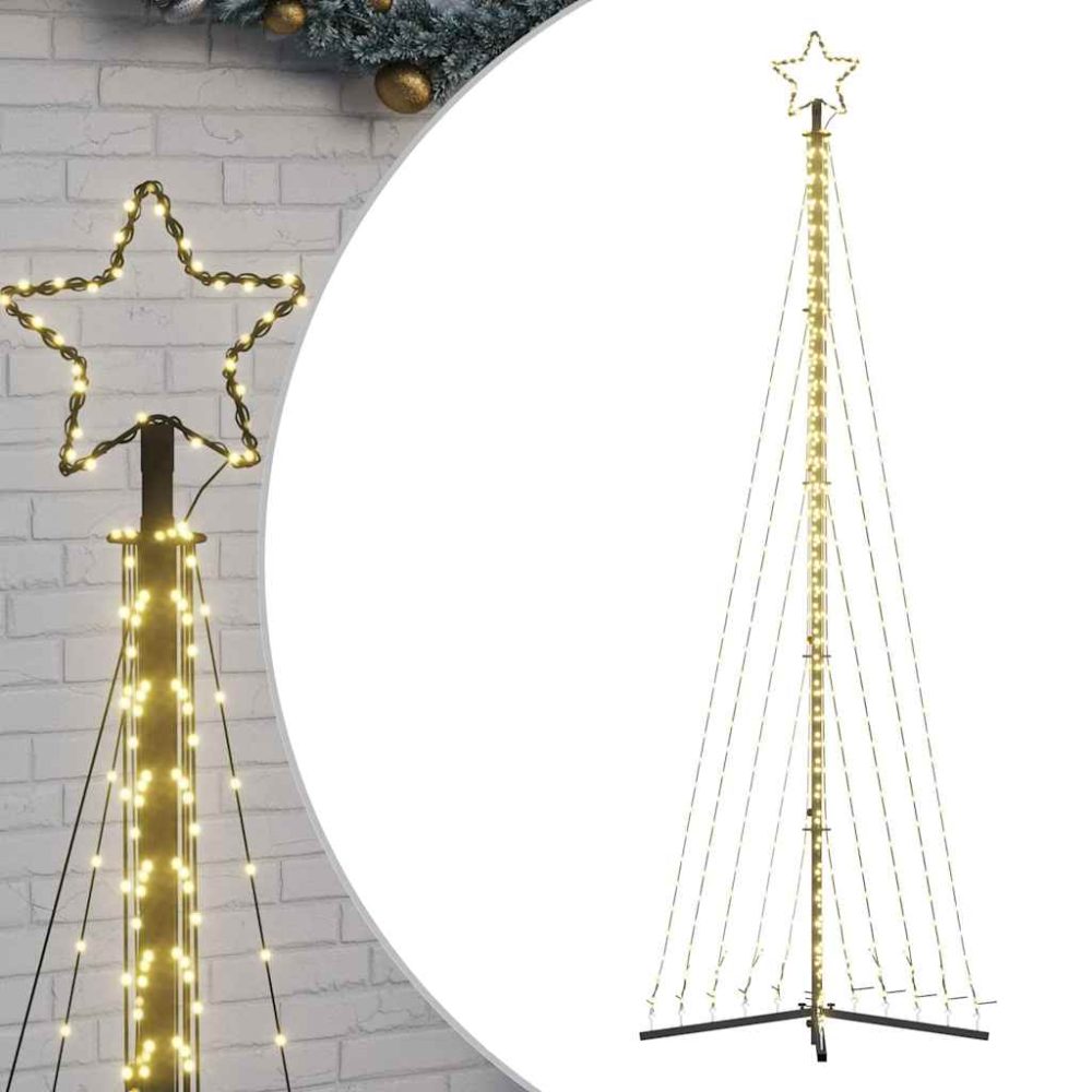 vidaXL Sapin de Noël à LED 495 LED blanc chaud 300,5 cm