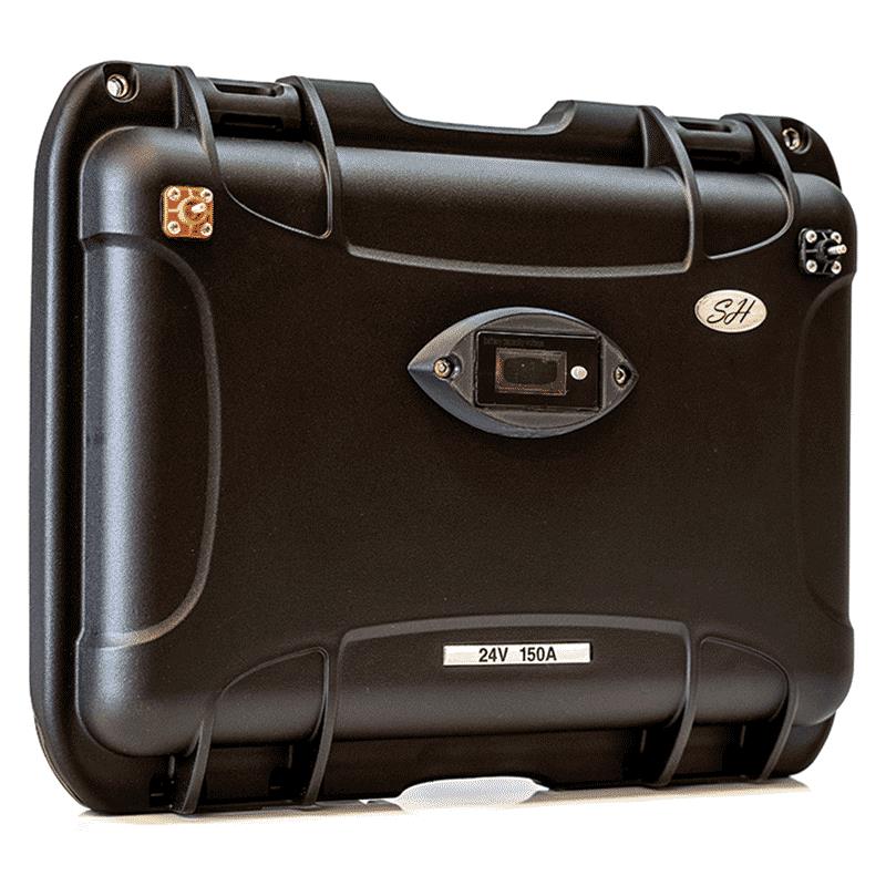 Lithium LIFEPO4 Sh Lithium Gamme LIFEPO4 | Batterie – 24V150AH + Chargeur / 25.8 / Sortie Moteur Uniquement / 24 / 150