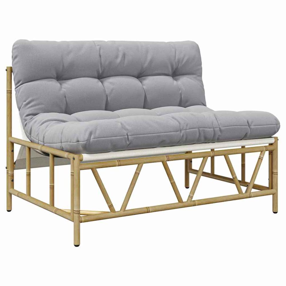 vidaXL Sièges extérieurs Gris clair 110 x 74,5 x 71 cm Acier