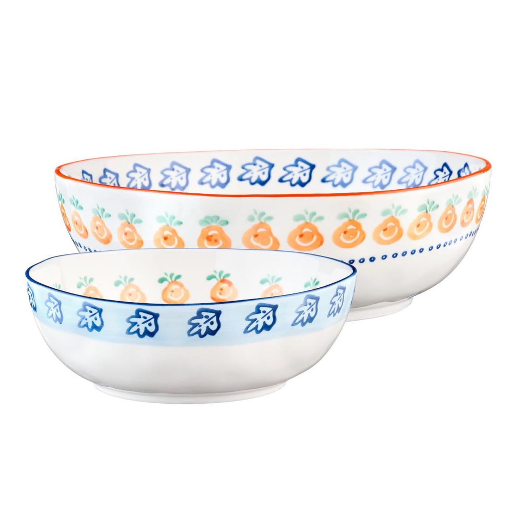 BJORN Saladier napoli ø23,5cm et ø28cm - 2 pièces - agrume