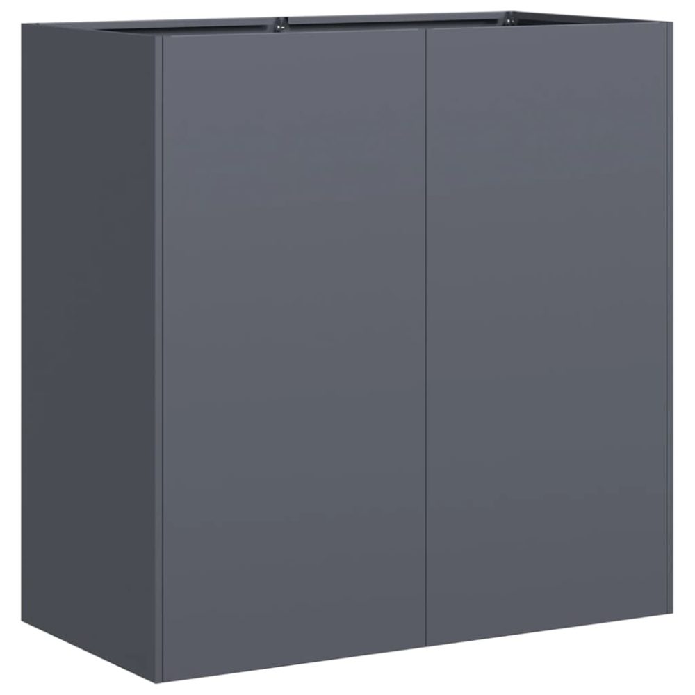 vidaXL Jardinière anthracite 80x40x80 cm acier laminé à froid