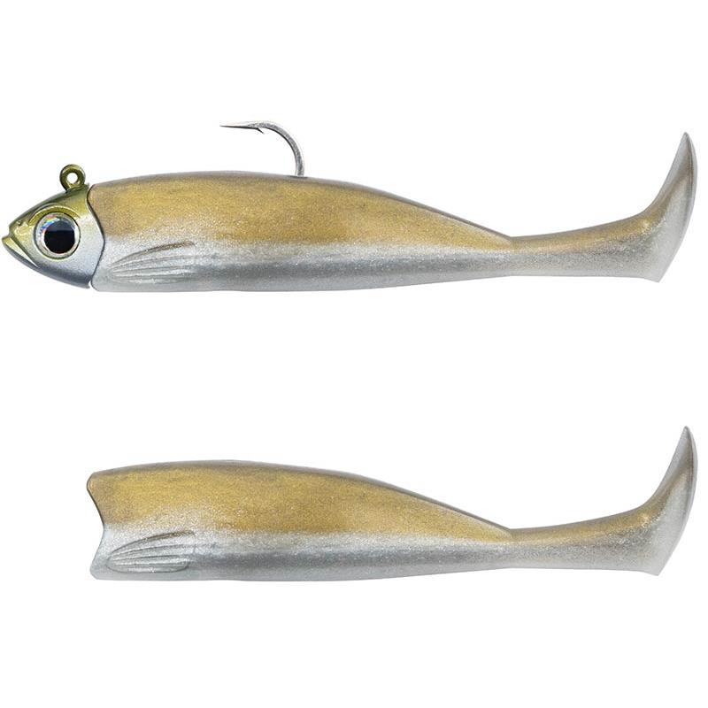 Kit Leurre Souple Armé Fiiish Combo Master Shad 125 + Tête Plombée Light – Kaki / 12.5 / 14
