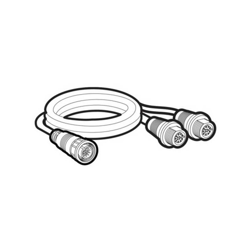 Cable Y Humminbird SOLIX/APEX pour Installation Sonde Si Gauche et Droite (14MSILRY)