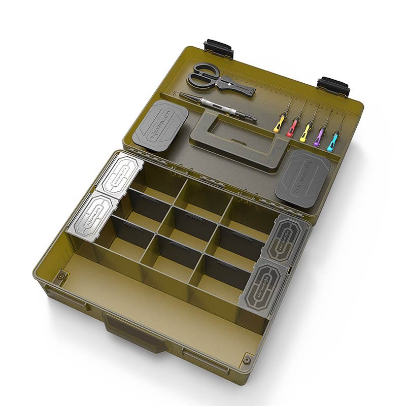 À Accessoires Complète Korum Mega Blox Fully Loaded – Boîte – 36 / 26 / 11.5