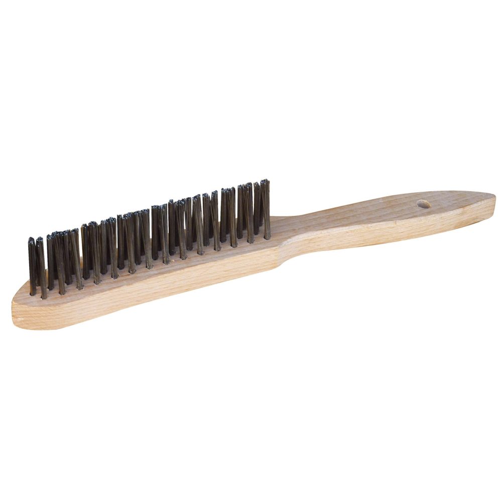 OUTIFRANCE Brosse à fils en V acier 295 x 145 x 35 mm
