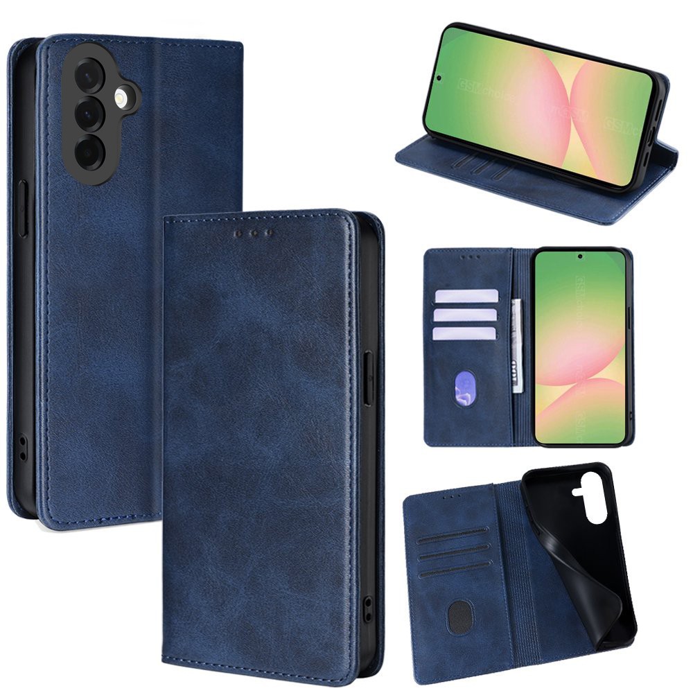 Housse bleue pour Samsung Galaxy A37 5G Etui de protection Portefeuille à Rabat avec Porte Cartes XEPTIO