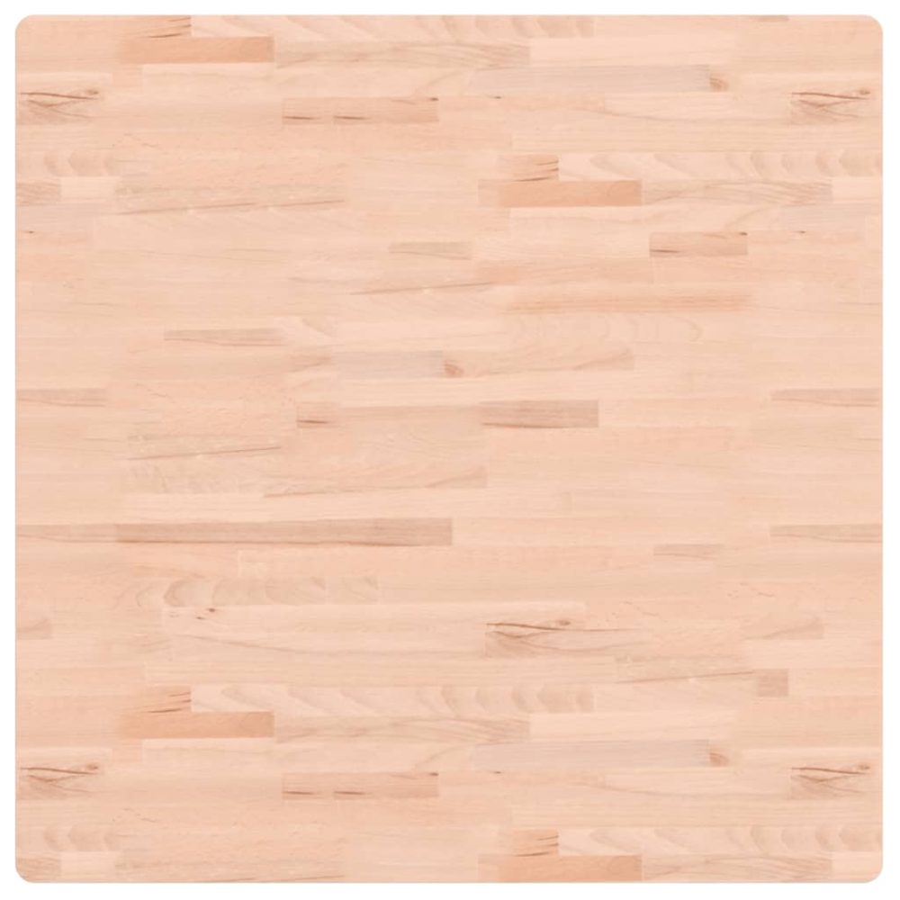 vidaXL Dessus de table 90x90x1,5 cm carré bois massif de hêtre