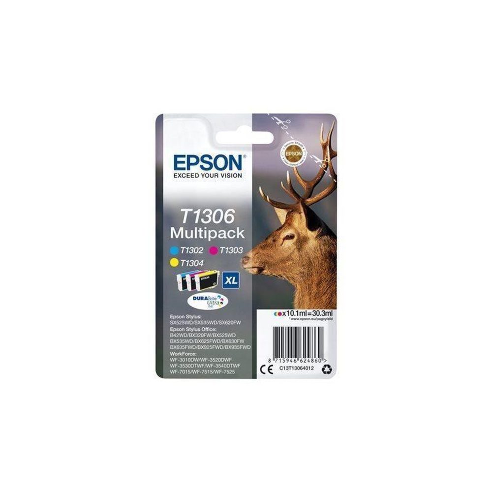 Epson EPSON Multipack T1306 - Cerf - Cyan, Magenta, Jaune