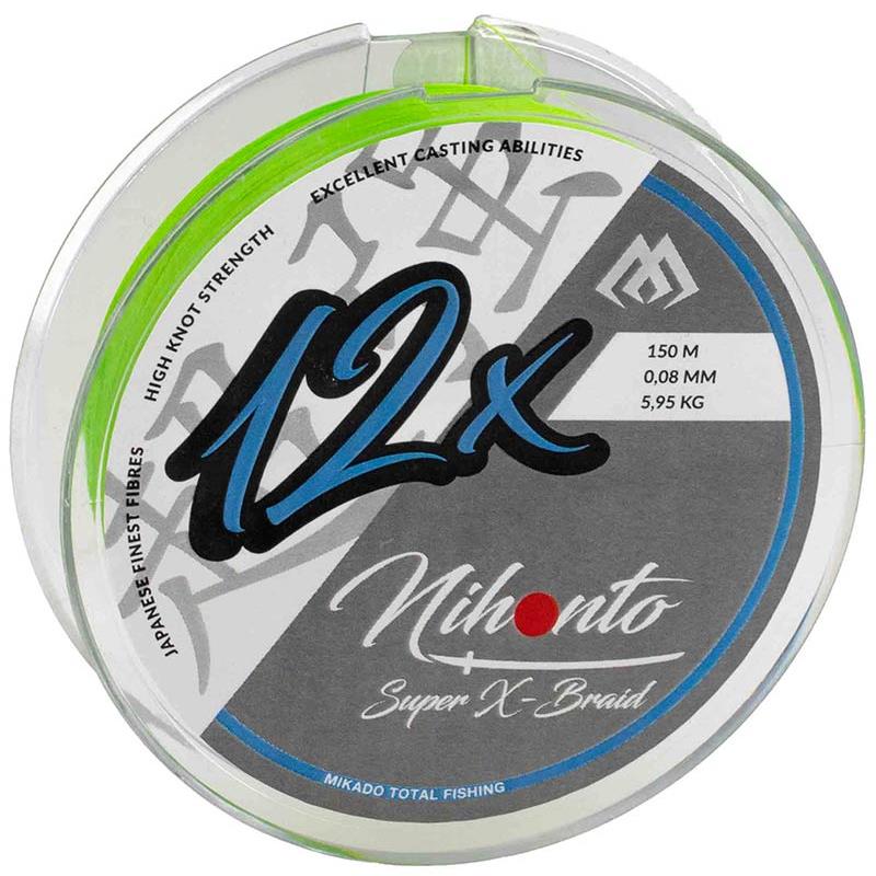 Tresse Mikado Nihonto Super X-BRAID – 150M · Fluo · 10/100 · 8.25 · 150
