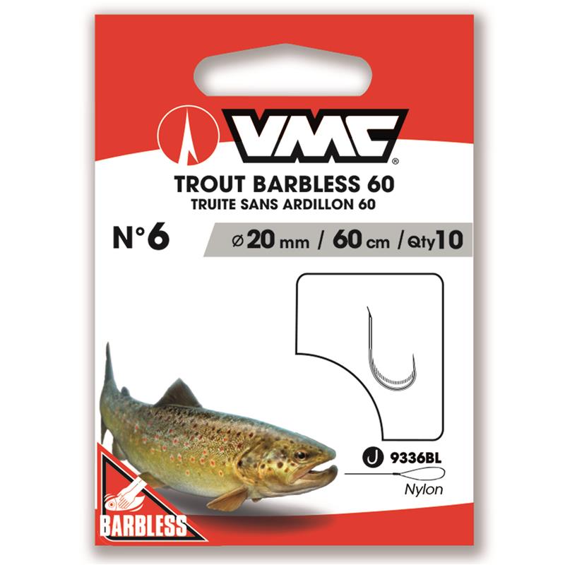 Hameçon Monté Vmc Trout Barbless 60 – 10 · 25/100 · N°4 · 60