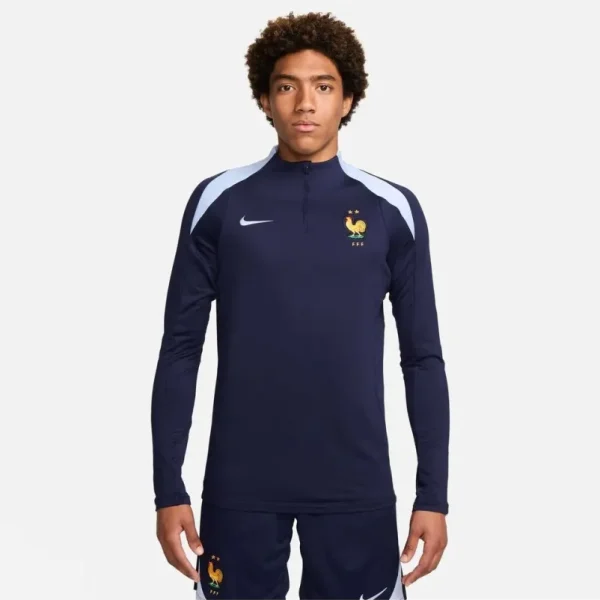 Top manches longues Homme FFF M NK DF STRK DRILL TOP K Bleu