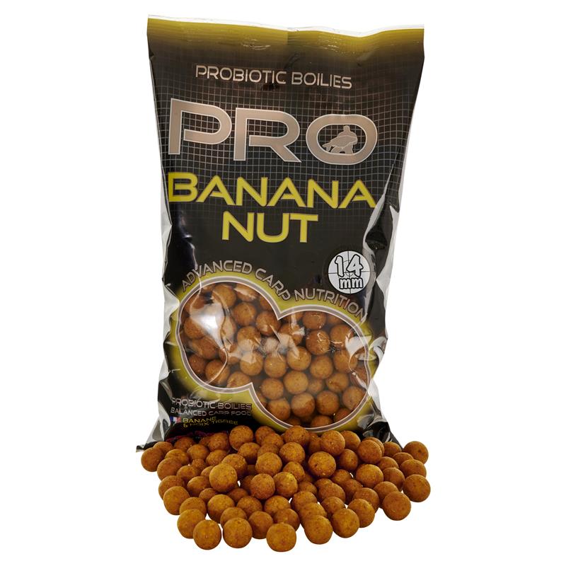 Bouillette Starbaits Probiotic Pro Banana Nut Boilies – Jaune / 0.8 / 24 / Banane