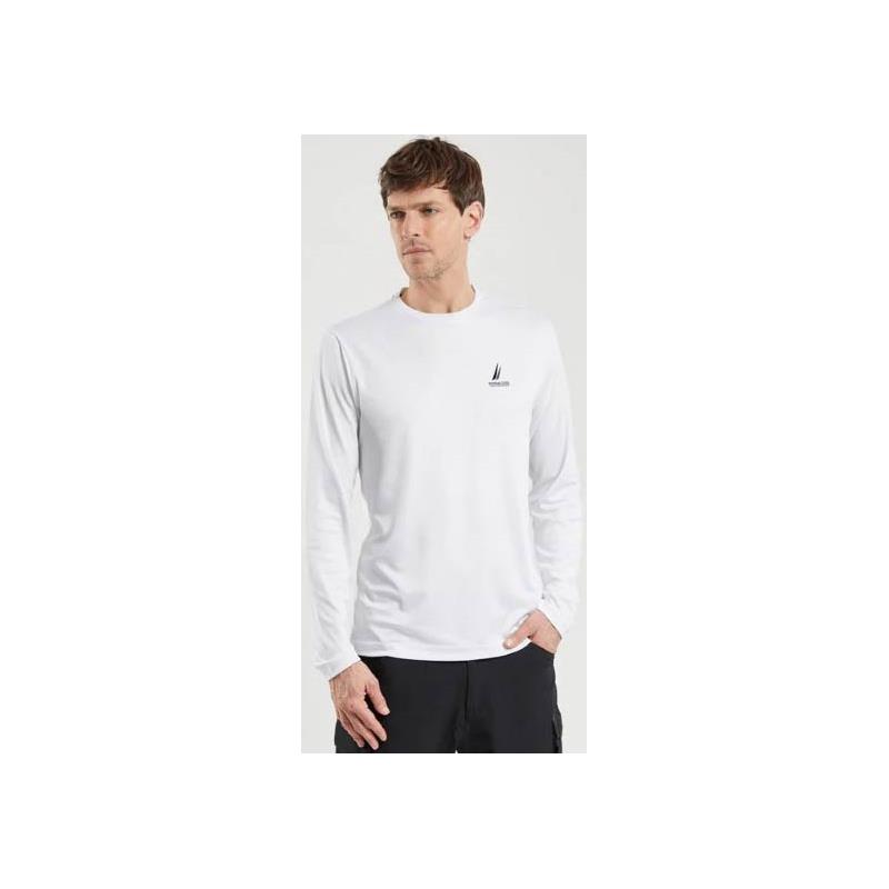 Tee Shirt Manches Longues Homme Bermudes Vallon – Blanc · Blanc · L