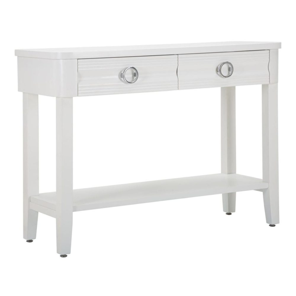 Paris Prix Console en bois shine 110cm blanc