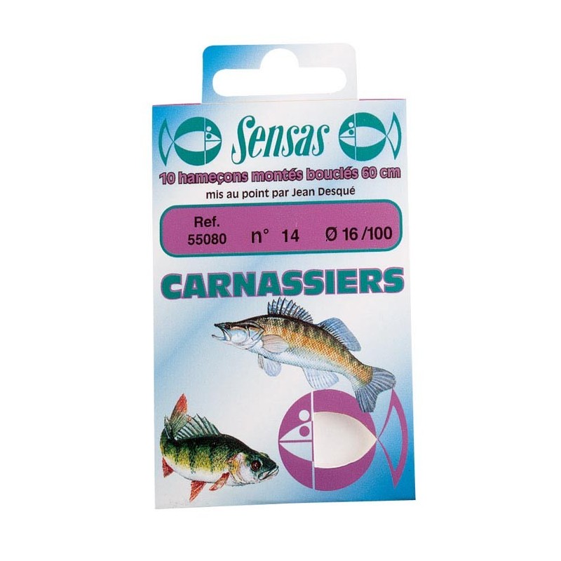 Monte Carnassier Sensas – Hamecon – 22/100 / N°8